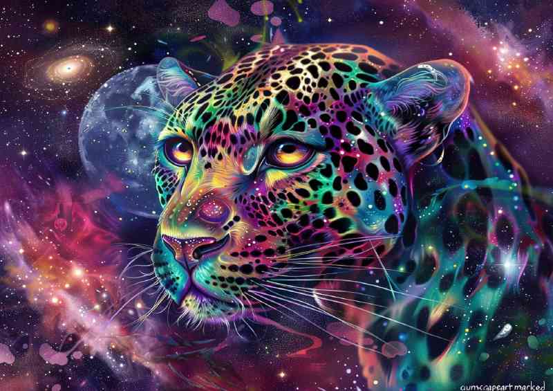 Leopard nebula behind | Poster