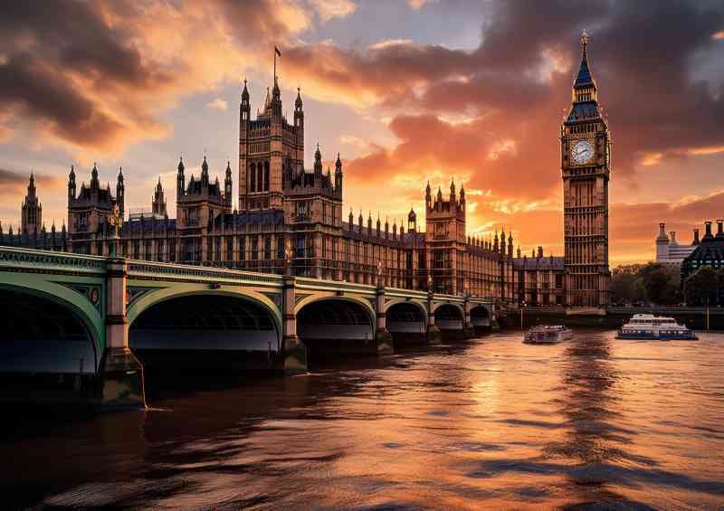 Big ben in london city view | Di-Bond
