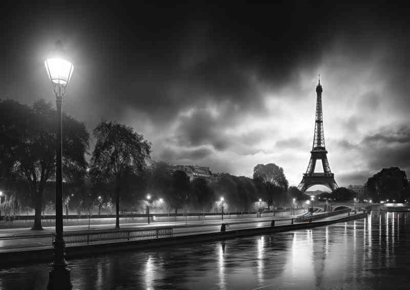 Paris streets black and white | Canvas