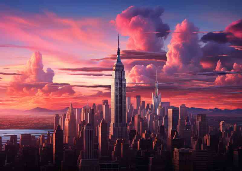 Empire state building upper west side | Metal Poster