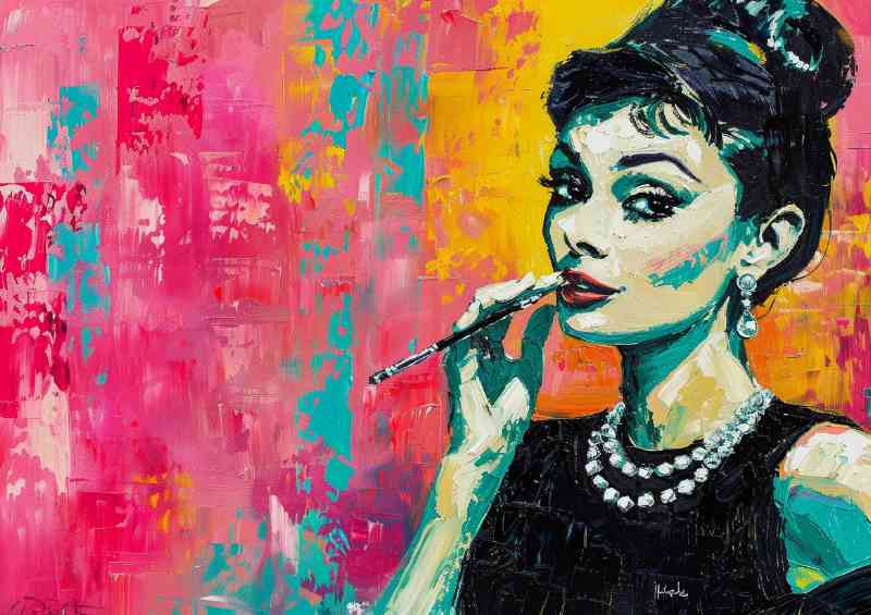 The Famous black dress Audry Hepburn | Di-Bond