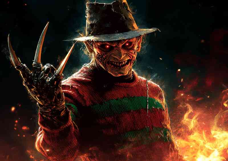 Freddie with his claws out nightmare | Di-Bond