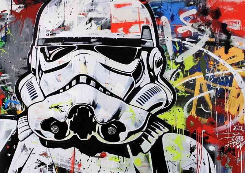Stormtrooper street graffiti art | Di-Bond