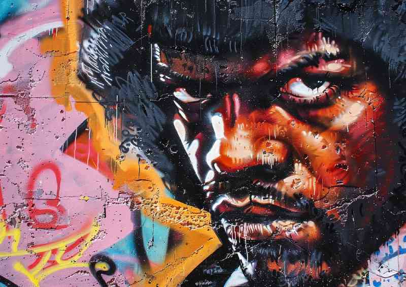 Street art pulp fiction samual jackson | Canvas