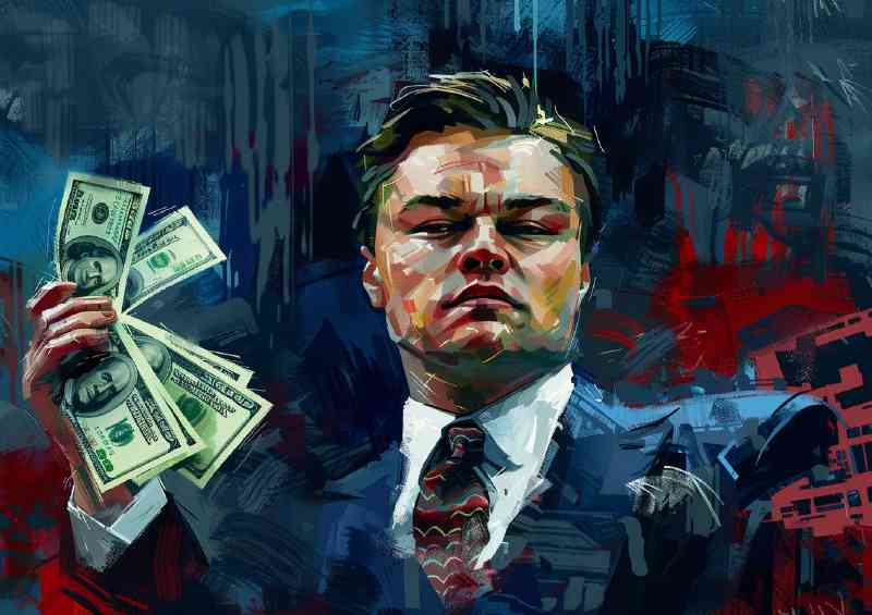 The wolf painted style all money | Canvas