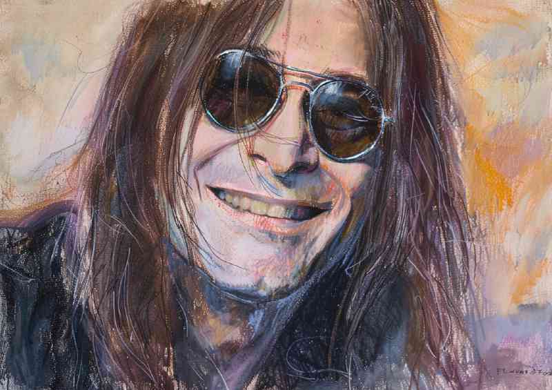 Ozzy in a painted style | Di-Bond