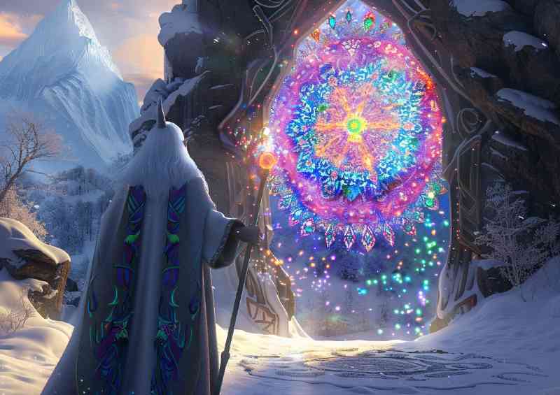 Fantasy elven wizzard time portal | Di-Bond