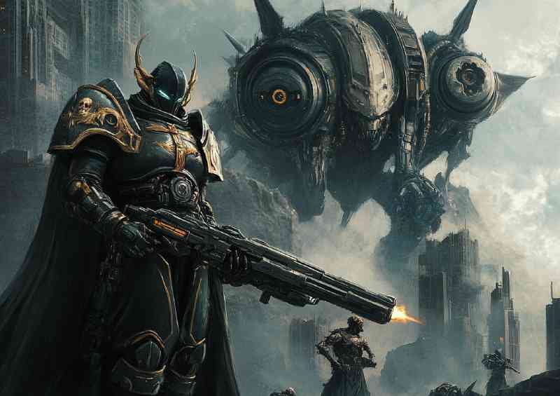 Knight in battle futureistic | Di-Bond
