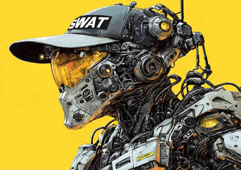 Mechanical swat robot | Metal Poster