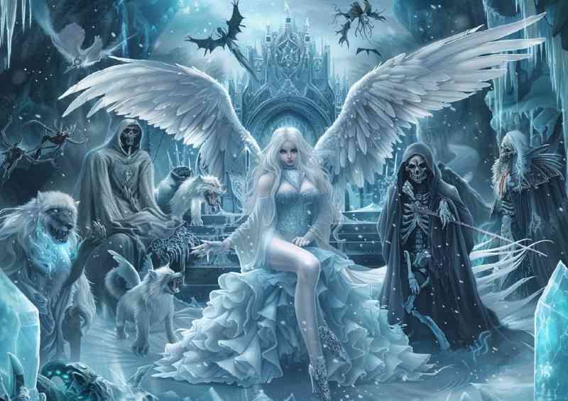White fox and the ice queen | Di-Bond