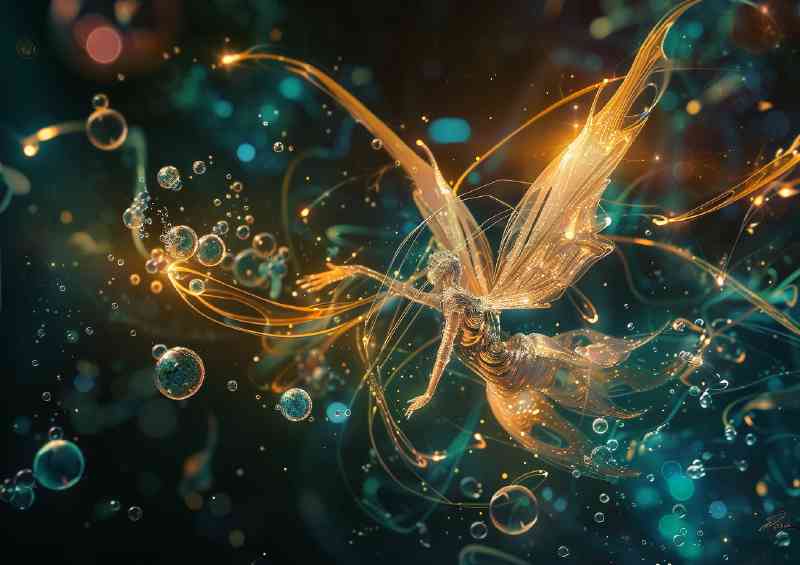 ethereal fairy glowing lights | Poster