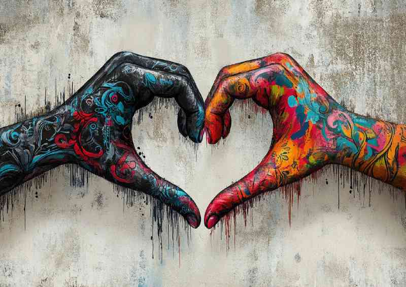 Heart haands in love shape | Canvas
