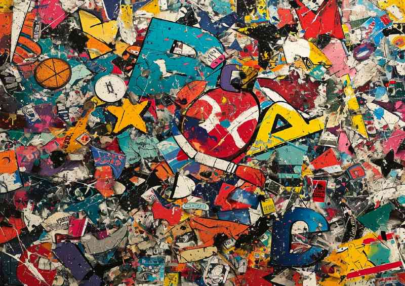 Just stickers graffiti | Metal Poster