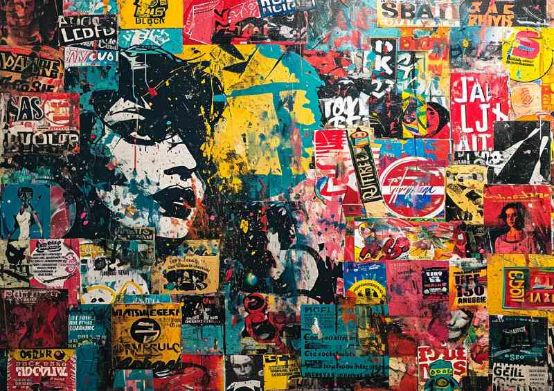 Sticker graffitti art | Metal Poster