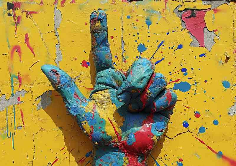 The hand of graffitti | Di-Bond