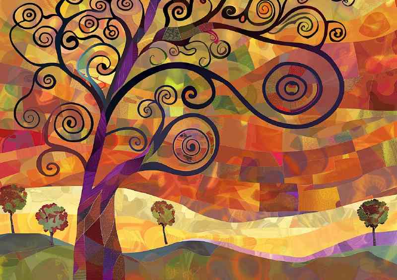 A whimsical tree in the park | Poster