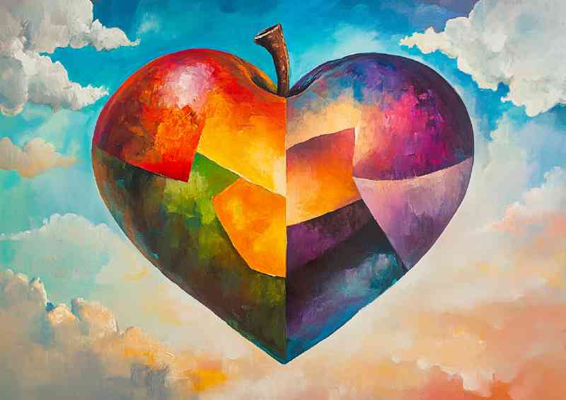 Heart shaped love apple | Canvas