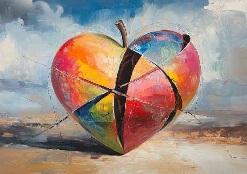 Painting abstract love style | Di-Bond