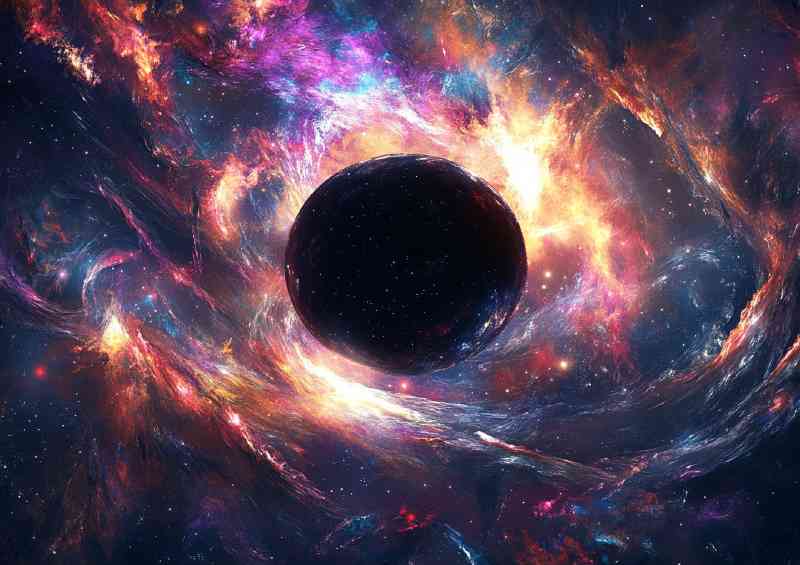 The black hole | Metal Poster