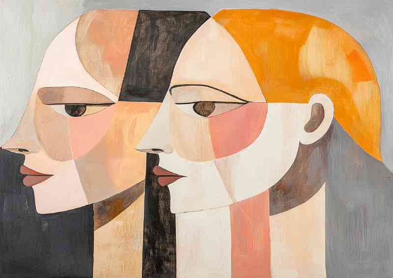 Art painting of women with clean lines | Poster