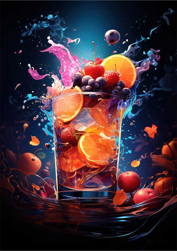 Enigma Euphoria with fruits galore drink | Poster