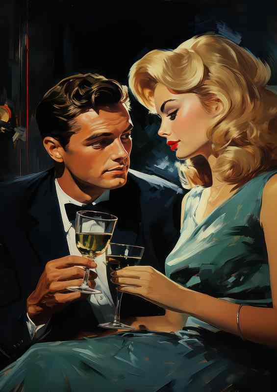 Classic Hollywood Cocktail Hour | Metal Poster