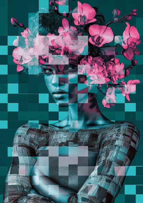 of an orchid flower | Metal Poster