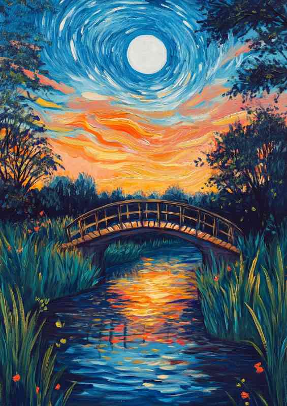 Small bridge over the river | Poster