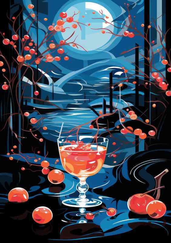 Inspired Party Drinks pink martini retro | Di-Bond