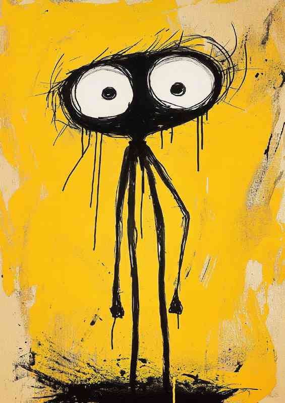 Cartoon Long limbs boy | Di-Bond