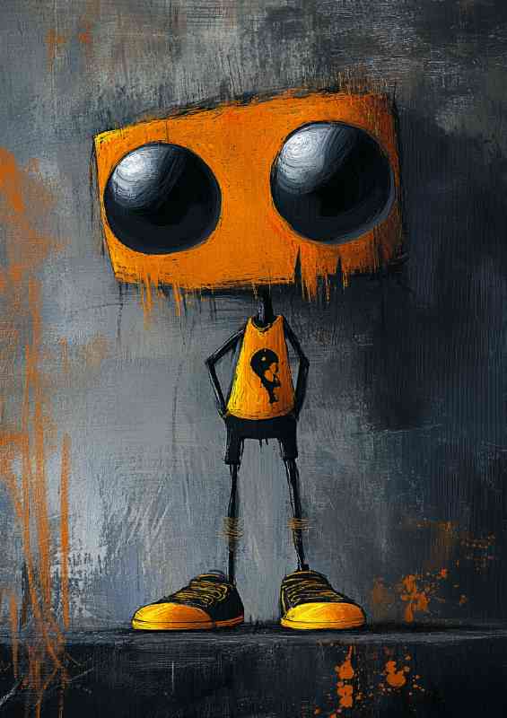 Cartoon box head | Di-Bond