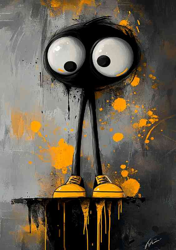 Cartoon long legs | Di-Bond