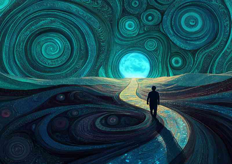 Human form made of circles and lines | Di-Bond