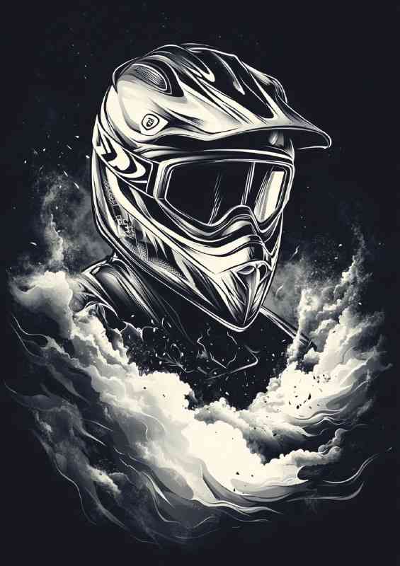 Hearing the roar see the smoke dirtbike | Poster