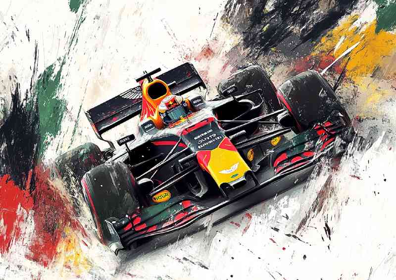 Futuristic formula one car with Mexican flag | Di-Bond
