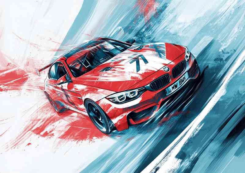 Iconic BMW E92 race car | Poster