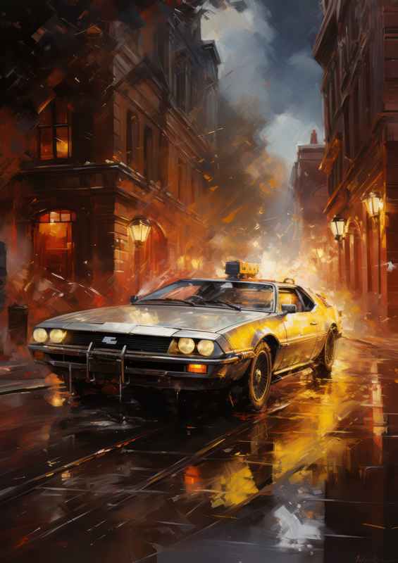 Back to the future delorean | Poster