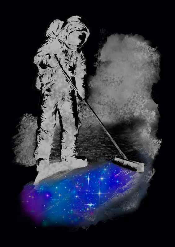 Star Dust Sweeper | Canvas