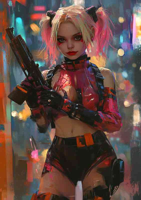 Harley Quinn in the style of jim lee | Canvas