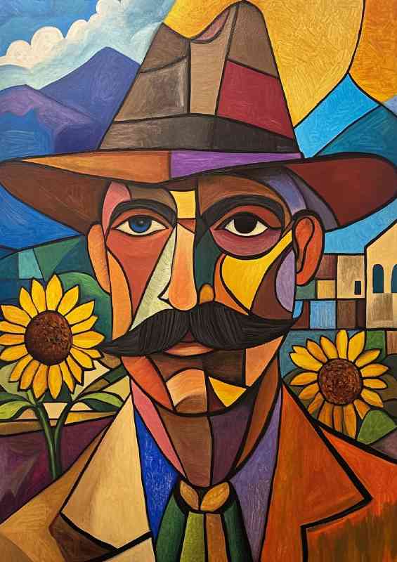 of Picasso in his hat | Canvas