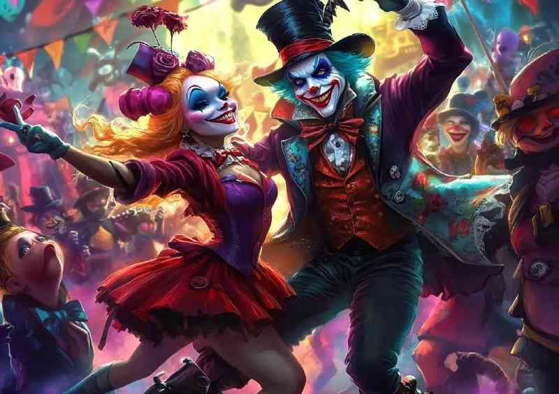 The Mad Hatter and Harley Quinn | Canvas