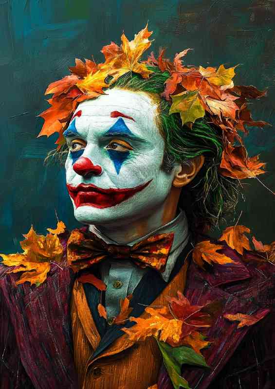 An artistic photo of the JoKeR in his iconic costume | Canvas