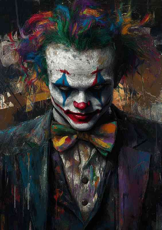 Joker the clown painted art | Poster
