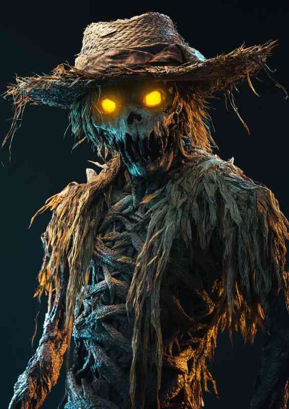 of an undead scarecrow | Canvas