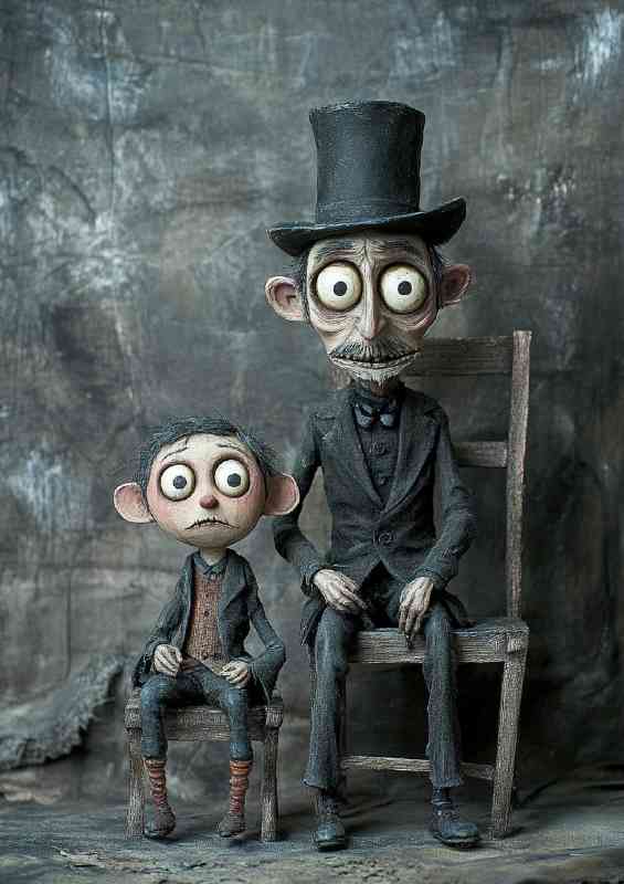 The creepy doll puppet sow series | Metal Poster