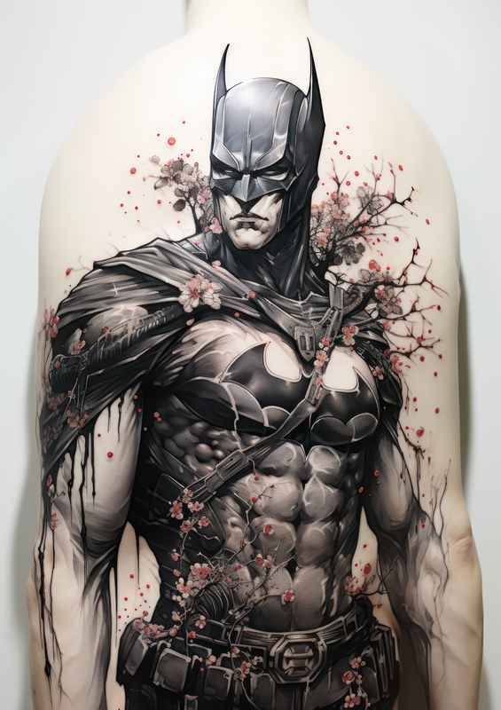 Batman Japanese ink Dreams and Nightmares | Poster