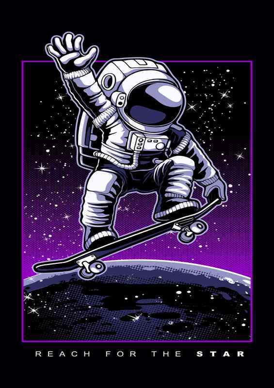 Astronaut skateboard | Di-Bond