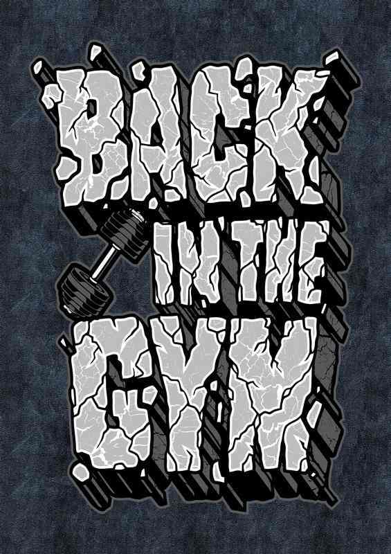 Back in the gym grey | Poster