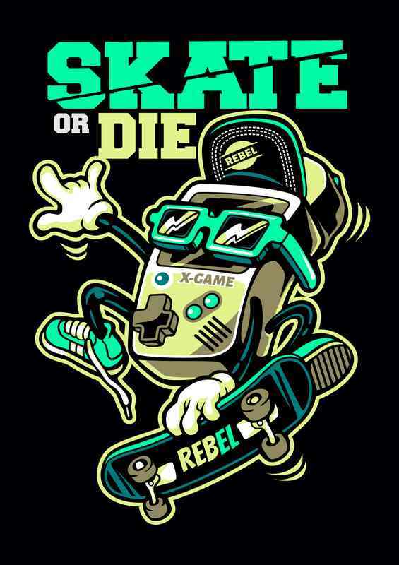 Game Box sakte or die | Metal Poster