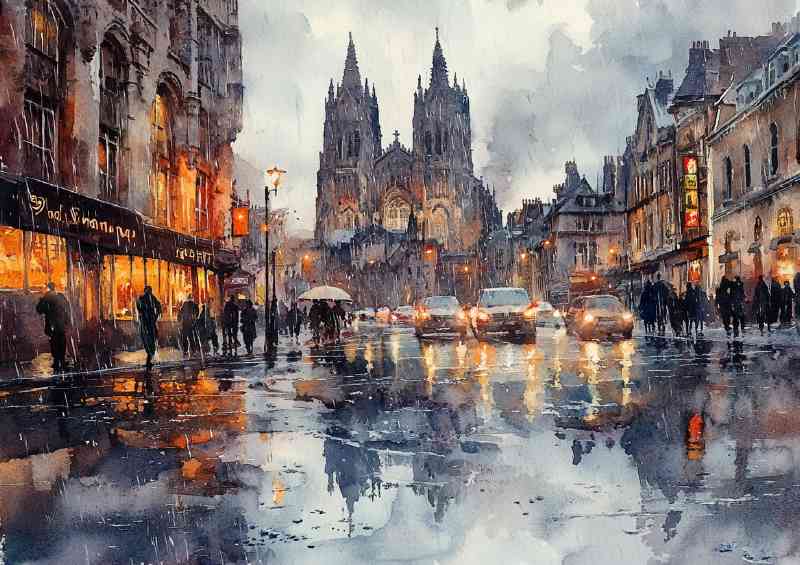 Rainy day in york | Di-Bond